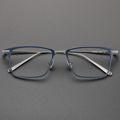 pure Titanium eyeglasses frame men Vintage square optical eyewear Myopia reading women prescription Eyeglasses