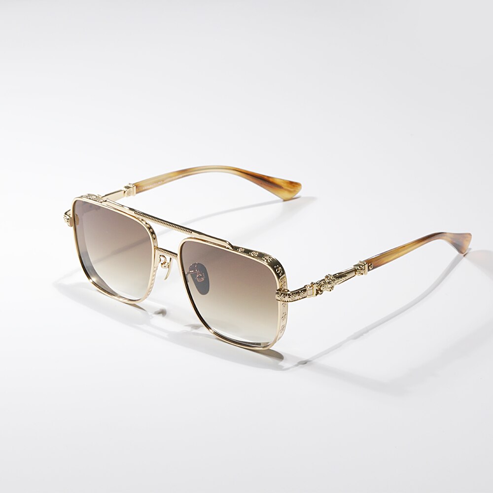 square glasses frame titanium alloy female myopia glasses frame men's retro designer brand sunglasses
