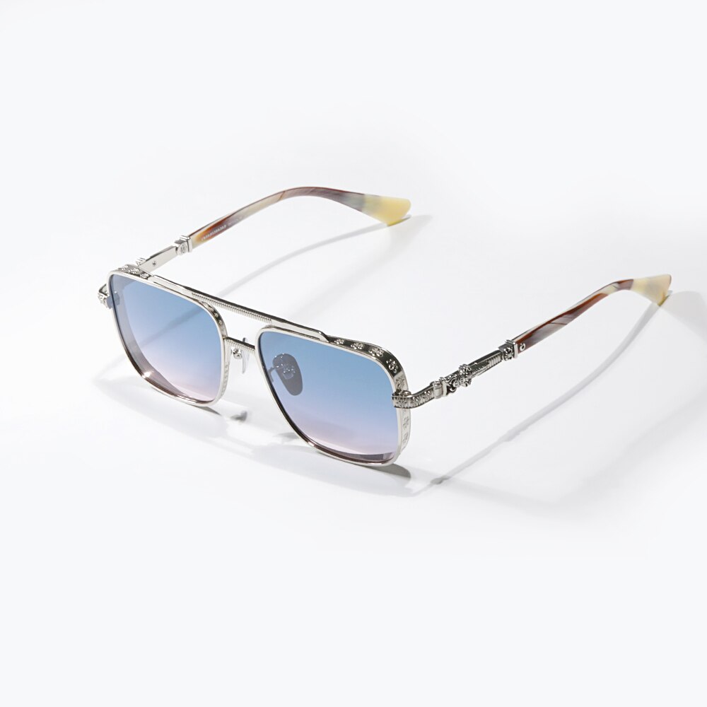 square glasses frame titanium alloy female myopia glasses frame men's retro designer brand sunglasses