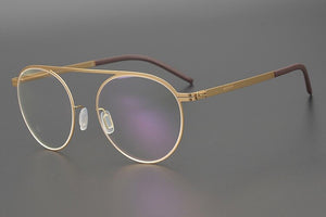 ultralight titanium oval eyeglass frame for men and women Myopia optical prescription reading glasses Gradient lens