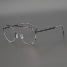 Load image into Gallery viewer, ultralight titanium oval eyeglass frame for men and women Myopia optical prescription reading glasses Gradient lens