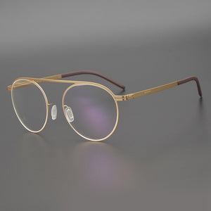 ultralight titanium oval eyeglass frame for men and women Myopia optical prescription reading glasses Gradient lens
