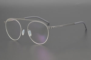 ultralight titanium oval eyeglass frame for men and women Myopia optical prescription reading glasses Gradient lens