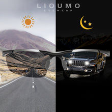 Load image into Gallery viewer, Hight Quality Men Polarized Sunglasses Rimless Square frame Photochromic Brand Design Women Driving Goggles Sun glasses UV400