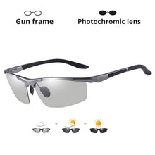Load image into Gallery viewer, Hight Quality Men Polarized Sunglasses Rimless Square frame Photochromic Brand Design Women Driving Goggles Sun glasses UV400