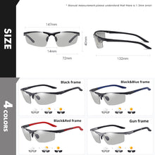 Load image into Gallery viewer, Hight Quality Men Polarized Sunglasses Rimless Square frame Photochromic Brand Design Women Driving Goggles Sun glasses UV400