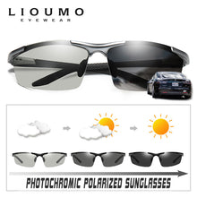 Load image into Gallery viewer, Hight Quality Men Polarized Sunglasses Rimless Square frame Photochromic Brand Design Women Driving Goggles Sun glasses UV400