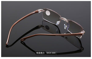 Higodoy 2023  Reading Glasses Anti-blue Light Blue Film Men's Business Glasses Eye Glasses Frames for Old Men