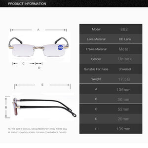 Higodoy 2023  Reading Glasses Anti-blue Light Blue Film Men's Business Glasses Eye Glasses Frames for Old Men