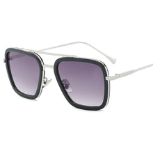 Load image into Gallery viewer, Higodoy Double Brige Vintage Square Men Sunglass Ovesized Sexy  Women Sunglasses  Retro Clear Metal Glasses