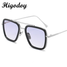 Load image into Gallery viewer, Higodoy Double Brige Vintage Square Men Sunglass Ovesized Sexy  Women Sunglasses  Retro Clear Metal Glasses