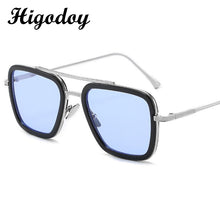 Load image into Gallery viewer, Higodoy Double Brige Vintage Square Men Sunglass Ovesized Sexy  Women Sunglasses  Retro Clear Metal Glasses