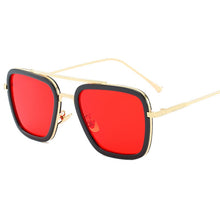 Load image into Gallery viewer, Higodoy Double Brige Vintage Square Men Sunglass Ovesized Sexy  Women Sunglasses  Retro Clear Metal Glasses