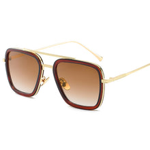 Load image into Gallery viewer, Higodoy Double Brige Vintage Square Men Sunglass Ovesized Sexy  Women Sunglasses  Retro Clear Metal Glasses