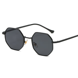 Higodoy Polygon Sunglasses Men Vintage Octagon Metal Sunglasses for Women  Brand Goggle Sun Glasses Ladies Gafas De Sol