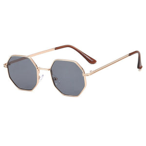 Higodoy Polygon Sunglasses Men Vintage Octagon Metal Sunglasses for Women  Brand Goggle Sun Glasses Ladies Gafas De Sol