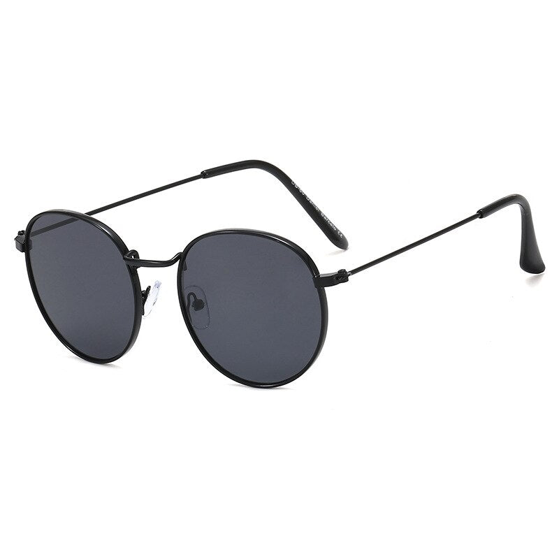 Higodoy Retro Round Sunglasses for Women Classic Vintage Metal Sun Glasses Goggle Uv Protect Sunglass Men Brand Designer 2022