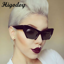 Load image into Gallery viewer, Higodoy Vintage Round Semi-Rimless Unisex Sunglass Women Retro Female Half Frame Cool Ladies Cat Eyes Sunglasses Uv400 Mirror