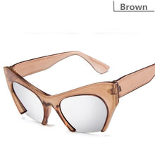 Load image into Gallery viewer, Higodoy Vintage Round Semi-Rimless Unisex Sunglass Women Retro Female Half Frame Cool Ladies Cat Eyes Sunglasses Uv400 Mirror