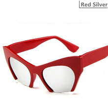 Load image into Gallery viewer, Higodoy Vintage Round Semi-Rimless Unisex Sunglass Women Retro Female Half Frame Cool Ladies Cat Eyes Sunglasses Uv400 Mirror