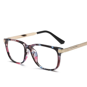 Higodoy Women Retro Myopia Eyeglasses Spectacles Frame Men Square Optical Clear Lens Glasses frame Women Eyewear Oculos
