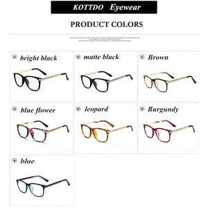 Higodoy Women Retro Myopia Eyeglasses Spectacles Frame Men Square Optical Clear Lens Glasses frame Women Eyewear Oculos