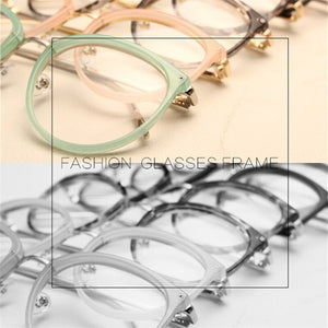 Higodoy metal glasses frame progress retro ladies trend optical glasses transparent lenses men prescription glasses