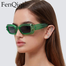 Load image into Gallery viewer, Hip Hop Punk Fsshion Rectangle Sunglases Vintage Brand Desinger Candy Ladies Items Round Jelly Sun Glasses Zonnebril Wrouw