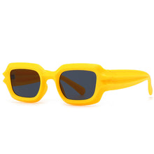 Load image into Gallery viewer, Hip Hop Punk Fsshion Rectangle Sunglases Vintage Brand Desinger Candy Ladies Items Round Jelly Sun Glasses Zonnebril Wrouw