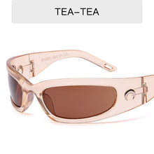 Load image into Gallery viewer, Hip Hop Sport Funny Mirror Sunglasses Men UV400 Cat Eye Goggles Male Silver Len Sun Glasses Women Female Vintage Driving Eyewear