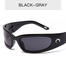 Load image into Gallery viewer, Hip Hop Sport Funny Mirror Sunglasses Men UV400 Cat Eye Goggles Male Silver Len Sun Glasses Women Female Vintage Driving Eyewear