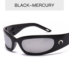Load image into Gallery viewer, Hip Hop Sport Funny Mirror Sunglasses Men UV400 Cat Eye Goggles Male Silver Len Sun Glasses Women Female Vintage Driving Eyewear