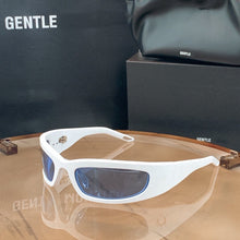 Load image into Gallery viewer, Hip Hop Unusual Cat Eye Frame Sun Glasses Unique Arc Legh Moon Lens Red Sunglasses Women 2023 Men Eyewear  Brand Design