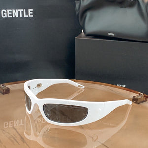 Hip Hop Unusual Cat Eye Frame Sun Glasses Unique Arc Legh Moon Lens Red Sunglasses Women 2023 Men Eyewear  Brand Design