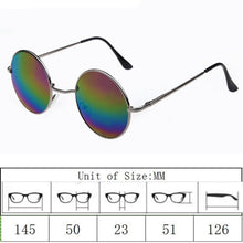 Load image into Gallery viewer, Hippie Circle Round Glasses Sunglasses Cyber Goggles Vintage Retro Hippy Eyewear