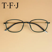 Carica l&#39;immagine nel visualizzatore di Gallery, Montature per occhiali ellittiche piccole Hipster Uomo Donna Occhiali per computer Occhiali da vista per miopia in acciaio al carbonio in acciaio al tungsteno