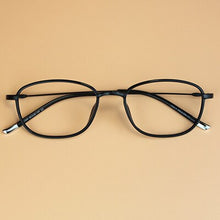 Carica l&#39;immagine nel visualizzatore di Gallery, Montature per occhiali ellittiche piccole Hipster Uomo Donna Occhiali per computer Occhiali da vista per miopia in acciaio al carbonio in acciaio al tungsteno