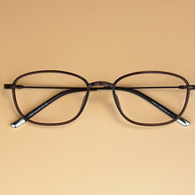 Carica l&#39;immagine nel visualizzatore di Gallery, Montature per occhiali ellittiche piccole Hipster Uomo Donna Occhiali per computer Occhiali da vista per miopia in acciaio al carbonio in acciaio al tungsteno