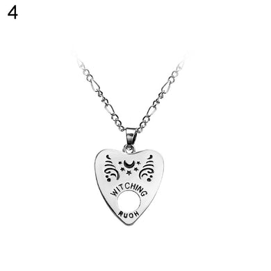 Hollow Love Heart Ciondolo Strega Divinazione Lettera Collana Donna Catena Moda Collana di gioielli bijoux collare mujer all'ingrosso 