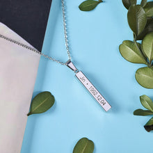 Carica l&#39;immagine nel visualizzatore di Gallery, Hot BTS Members Name Date Cuboid Bar Pendant Necklace Fashion Jewelry Silver Titanium Chain Necklaces &amp; Pendants for Fans
