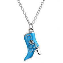Carica l&#39;immagine nel visualizzatore di Gallery, Hot Christmas Halloween Funny Christmas Series Necklace Santa Claus Christmas Tree Boots Bell Donut Pendant Decoration Jewelry