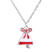 Carica l&#39;immagine nel visualizzatore di Gallery, Hot Christmas Halloween Funny Christmas Series Necklace Santa Claus Christmas Tree Boots Bell Donut Pendant Decoration Jewelry