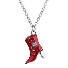 Carica l&#39;immagine nel visualizzatore di Gallery, Hot Christmas Halloween Funny Christmas Series Necklace Santa Claus Christmas Tree Boots Bell Donut Pendant Decoration Jewelry