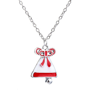 Hot Christmas Halloween Funny Christmas Series Necklace Santa Claus Christmas Tree Boots Bell Donut Pendant Decoration Jewelry