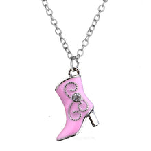 Carica l&#39;immagine nel visualizzatore di Gallery, Hot Christmas Halloween Funny Christmas Series Necklace Santa Claus Christmas Tree Boots Bell Donut Pendant Decoration Jewelry