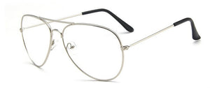 Hot Classic Clear Glasses Gold Frame Vintage Sunglass Women Men Optical Aviation Eyeglasses Transparent Clear Oculos De Grau