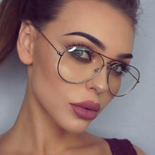 Load image into Gallery viewer, Classic Clear Glasses Gold Frame Vintage Sunglass Women Men Optical Aviation Eyeglasses Transparent Clear Oculos De Grau
