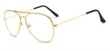 Load image into Gallery viewer, Classic Clear Glasses Gold Frame Vintage Sunglass Women Men Optical Aviation Eyeglasses Transparent Clear Oculos De Grau