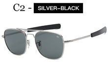Load image into Gallery viewer, Aviation Sunglasses Men&#39;s Brand Designer American Army Military Optical AO Sun Glasses For Male UV400 Oculos de sol