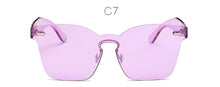 Load image into Gallery viewer, Brand designer sunglasses women Summer Rimless Square Shades Sun glasses Eyewear sunshines  Sunglasses woman
